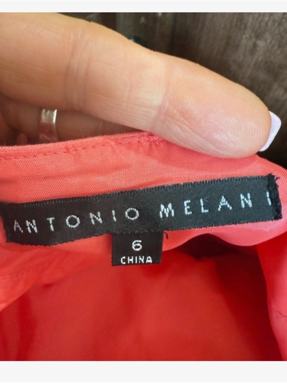 ANTONIO MELANI Coral Lace Mini Dress - Picture 5 of 10